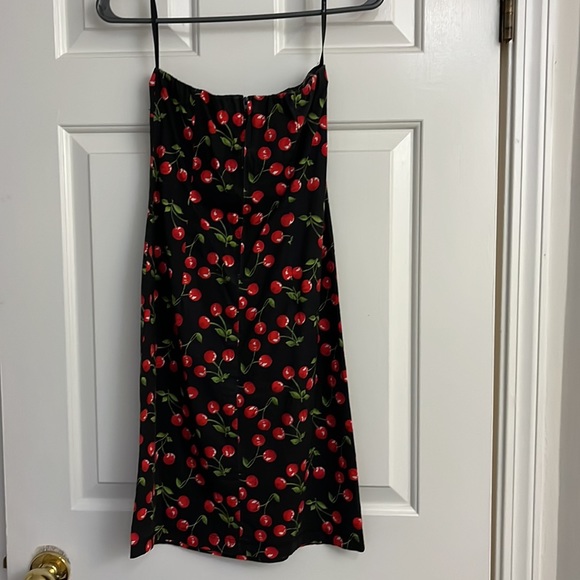 Cherry strapless dress size S - Picture 6 of 7